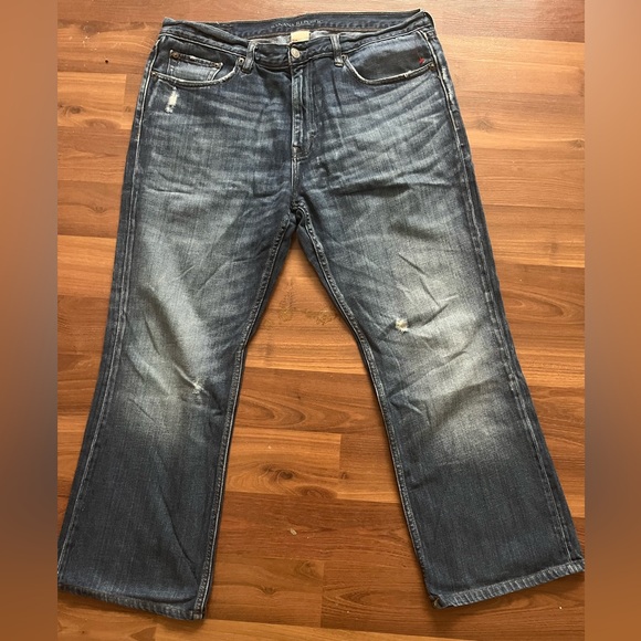 Banana Republic Denim Jeans 35x30 Distressed areas, New Condition. - Picture 1 of 6